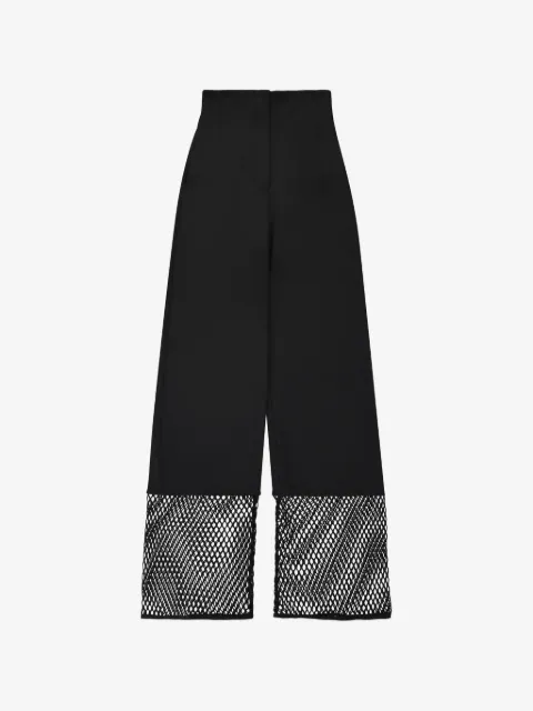 Ellery mesh-panel high-waisted trousers