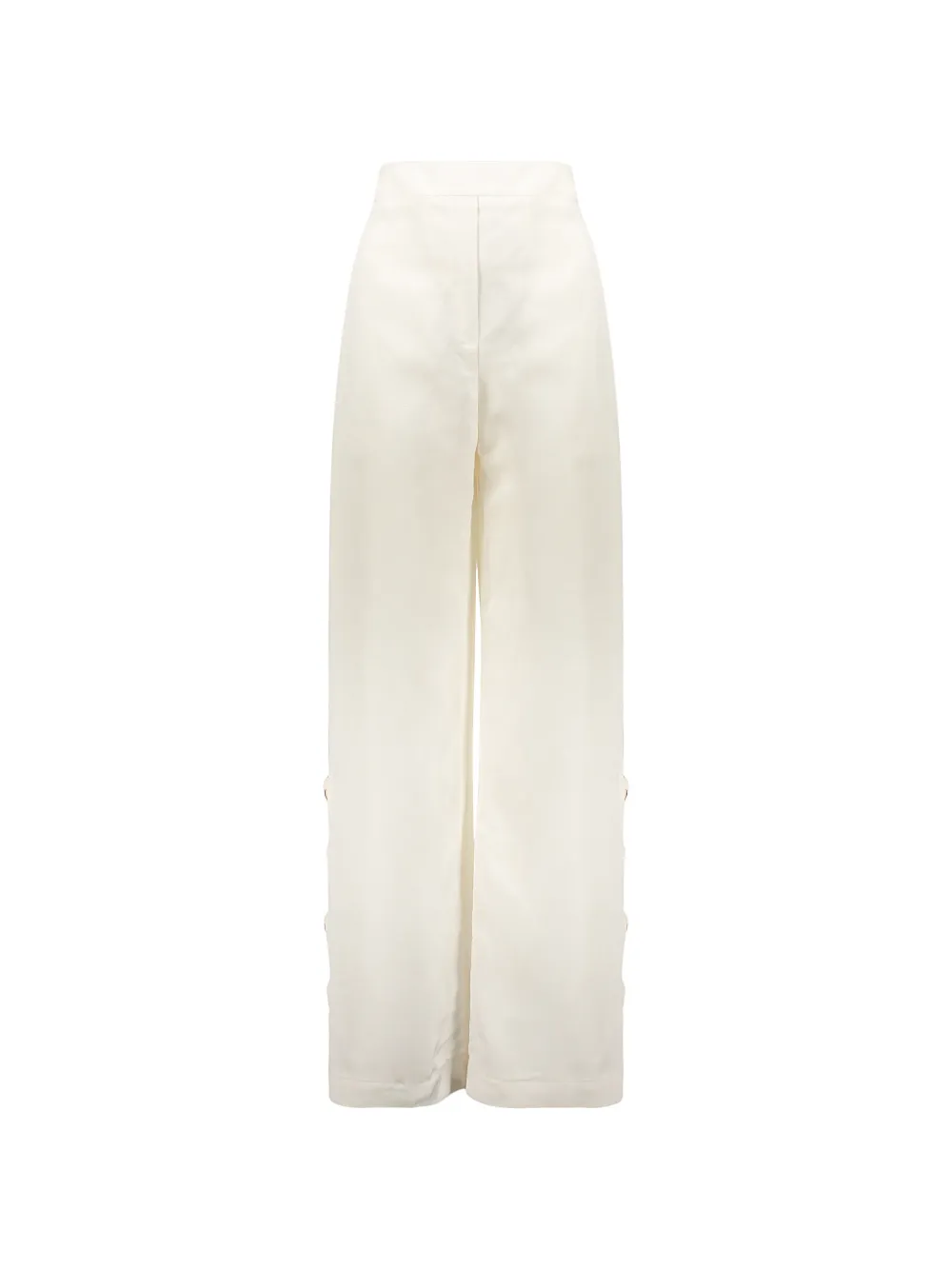 Ellery flared-leg satin-finish trousers - Weiß