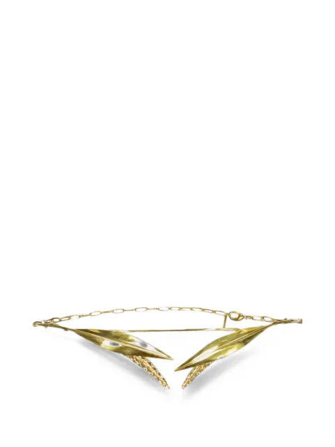 Ellery leaf-detail chain-link necklace 