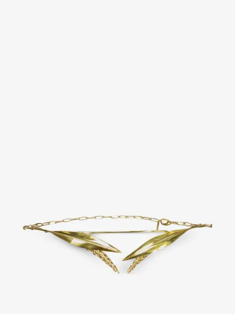Ellery collar de cadena con detalle de hoja