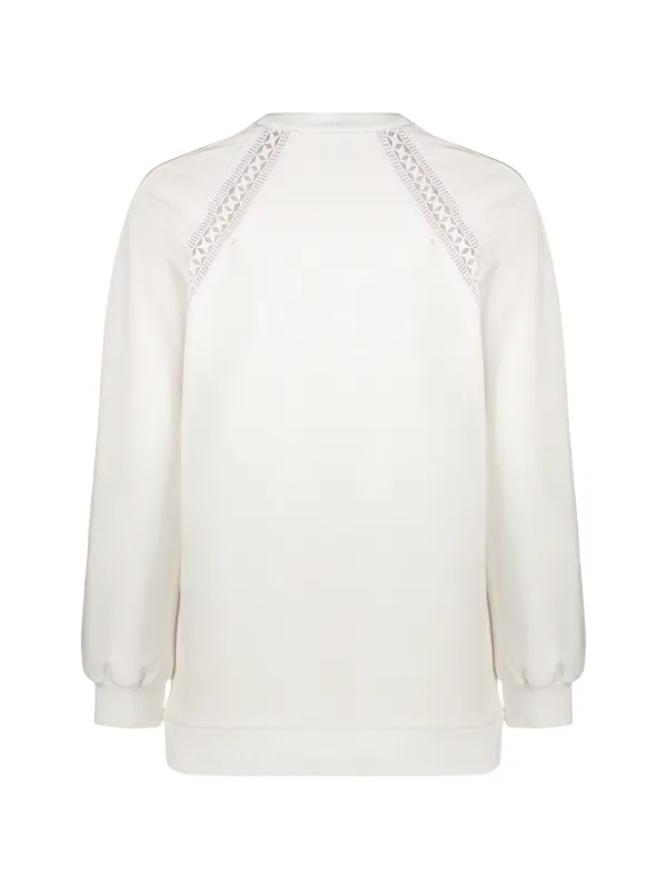 Alberta Ferretti レーストリム ブラウス | ホワイト | FARFETCH JP
