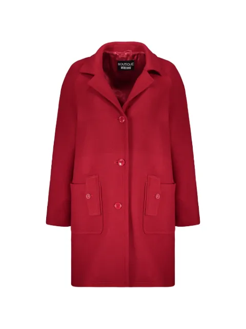 Boutique Moschino button-fastening patch-pocket coat