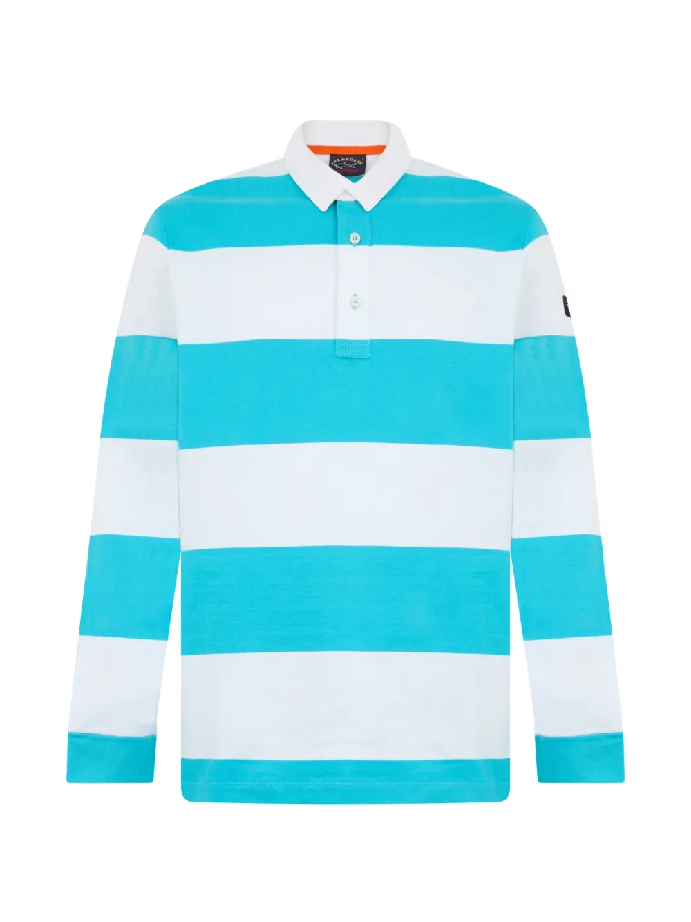 Paul & Shark striped long-sleeve polo shirt - Blu