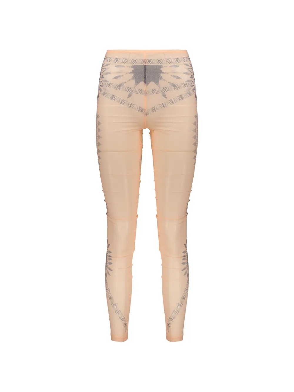 Alberta Ferretti geometric-print regular-length leggings - Toni neutri