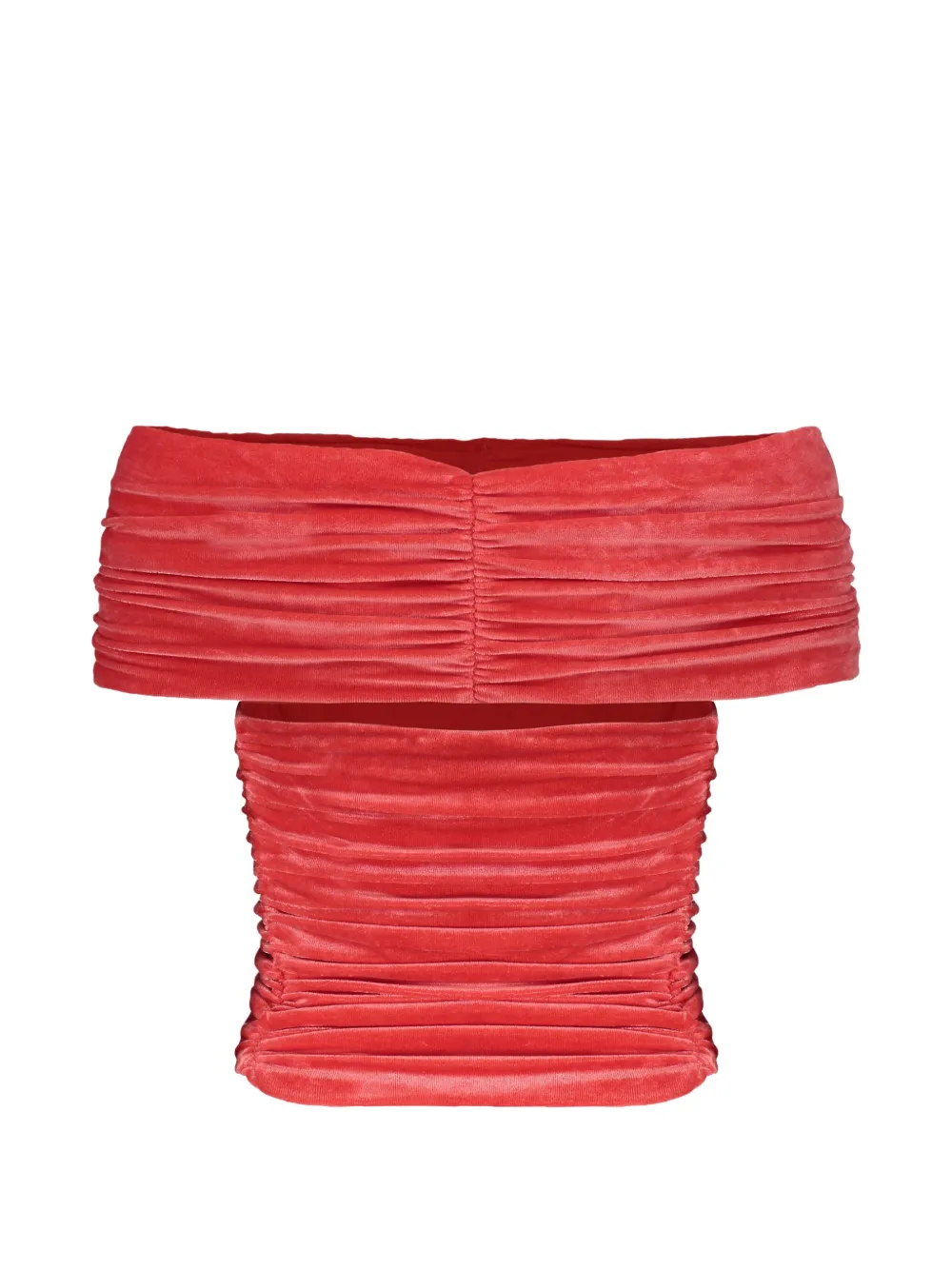 Alberta Ferretti Off-shoulder top Rood