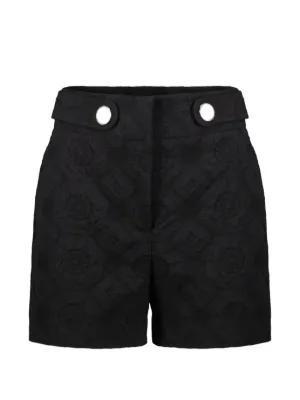 ELISABETTA FRANCHI ブラックショートパンツ 40 Elisabetta Franchi ボタン ショートパンツ | ブラック | FARFETCH JP