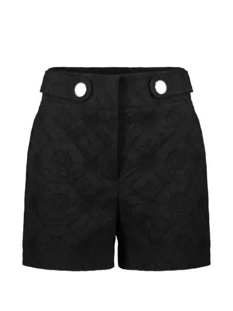 Boutique Moschino shorts con botones decorativos y motivo en jacquard