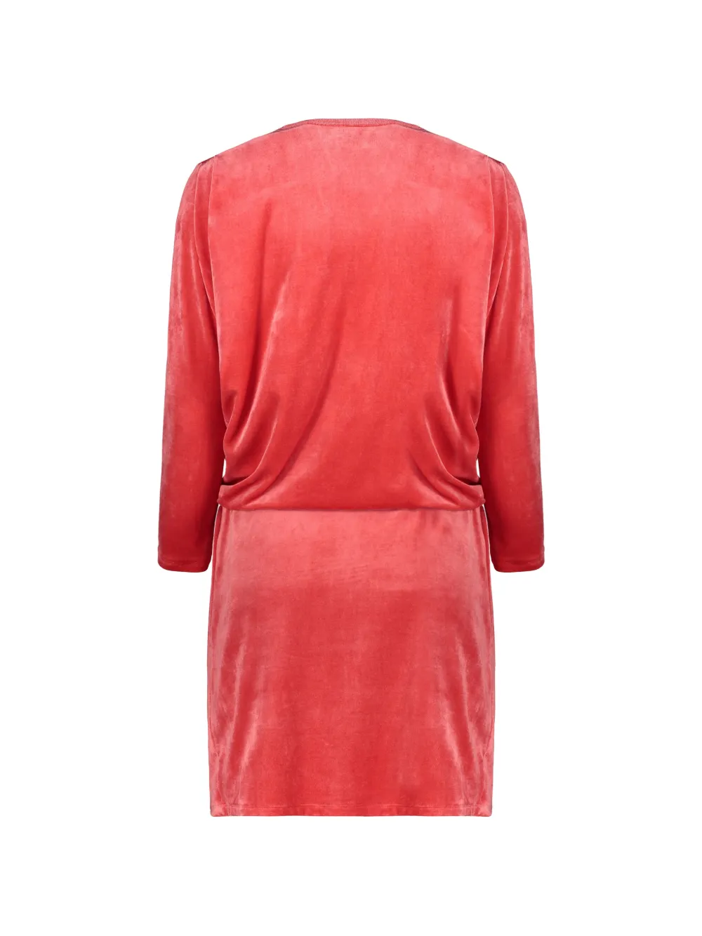 Alberta Ferretti Fluwelen midi-jurk Rood