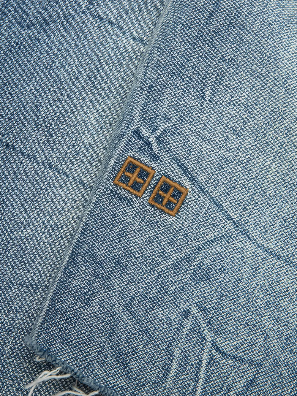 Ksubi Chopper gerafelde shorts Blauw