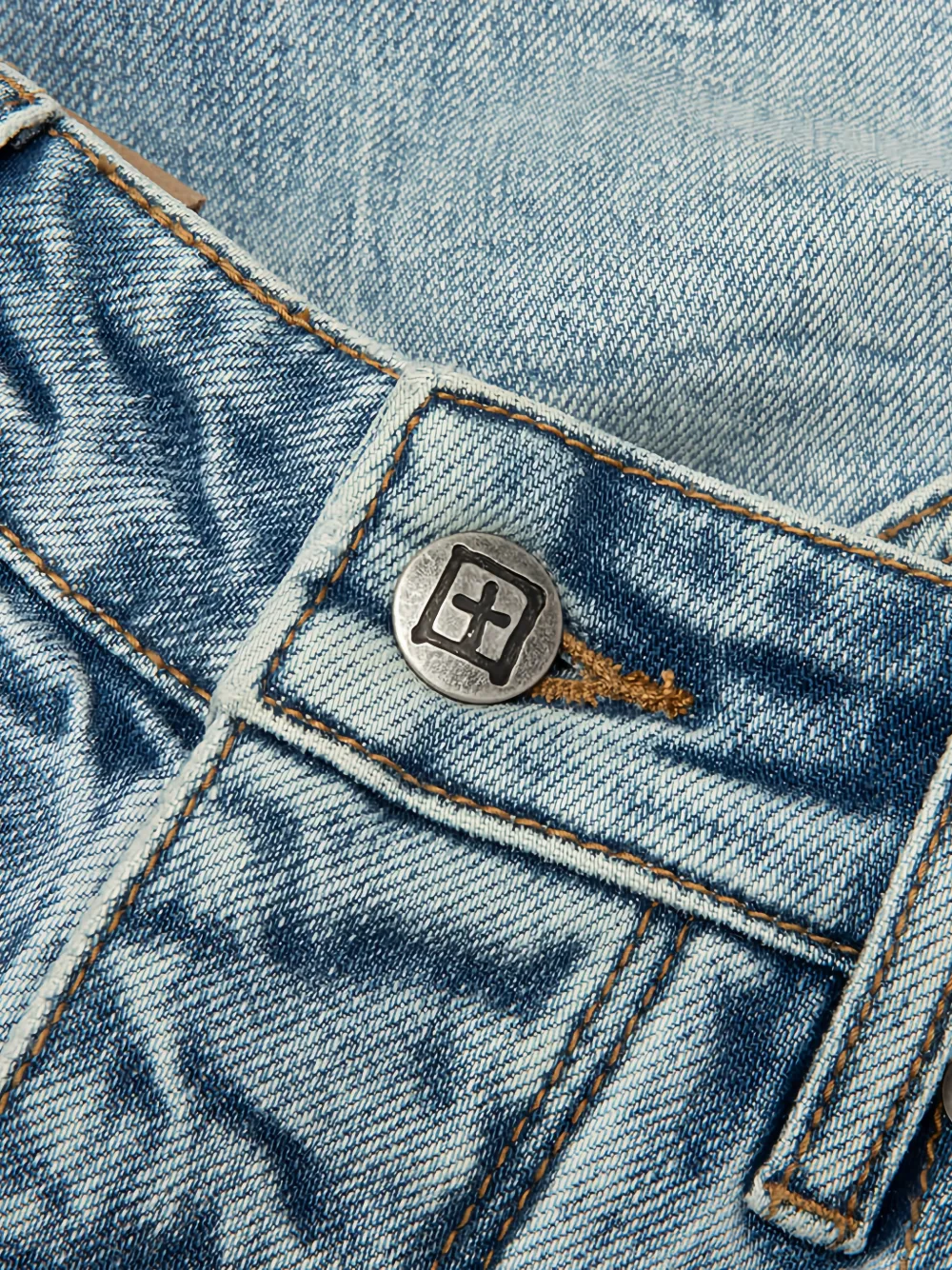 Ksubi Chopper gerafelde shorts Blauw