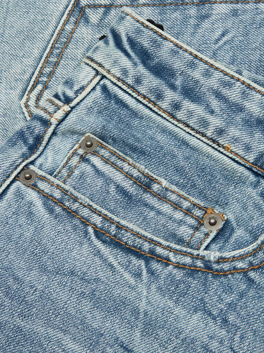 Ksubi Chopper gerafelde shorts Blauw