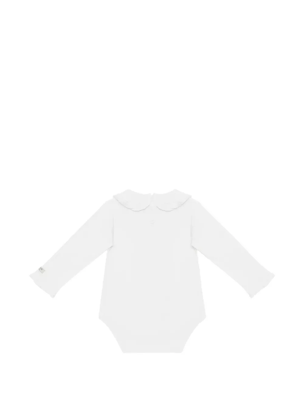 Donsje Dovie ruffled-collar bodysuit Wit