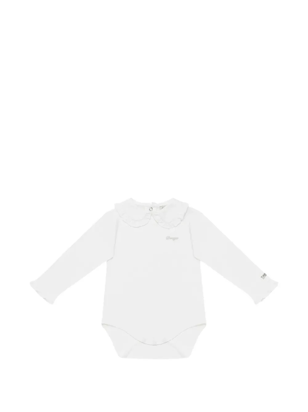 Donsje Dovie ruffled-collar bodysuit Wit
