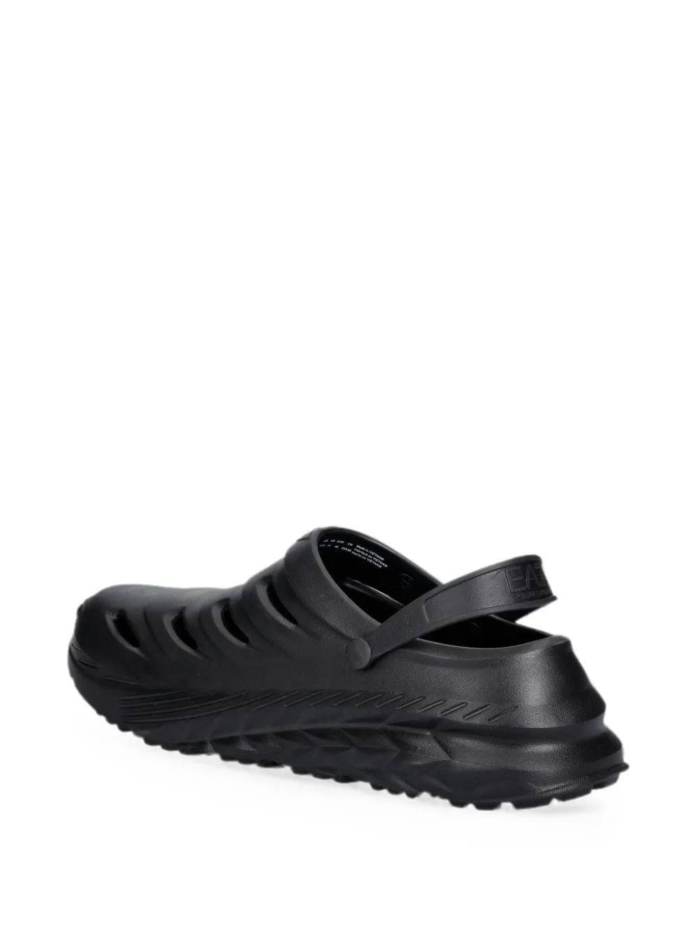 Ea7 Emporio Armani cut-out mules Zwart
