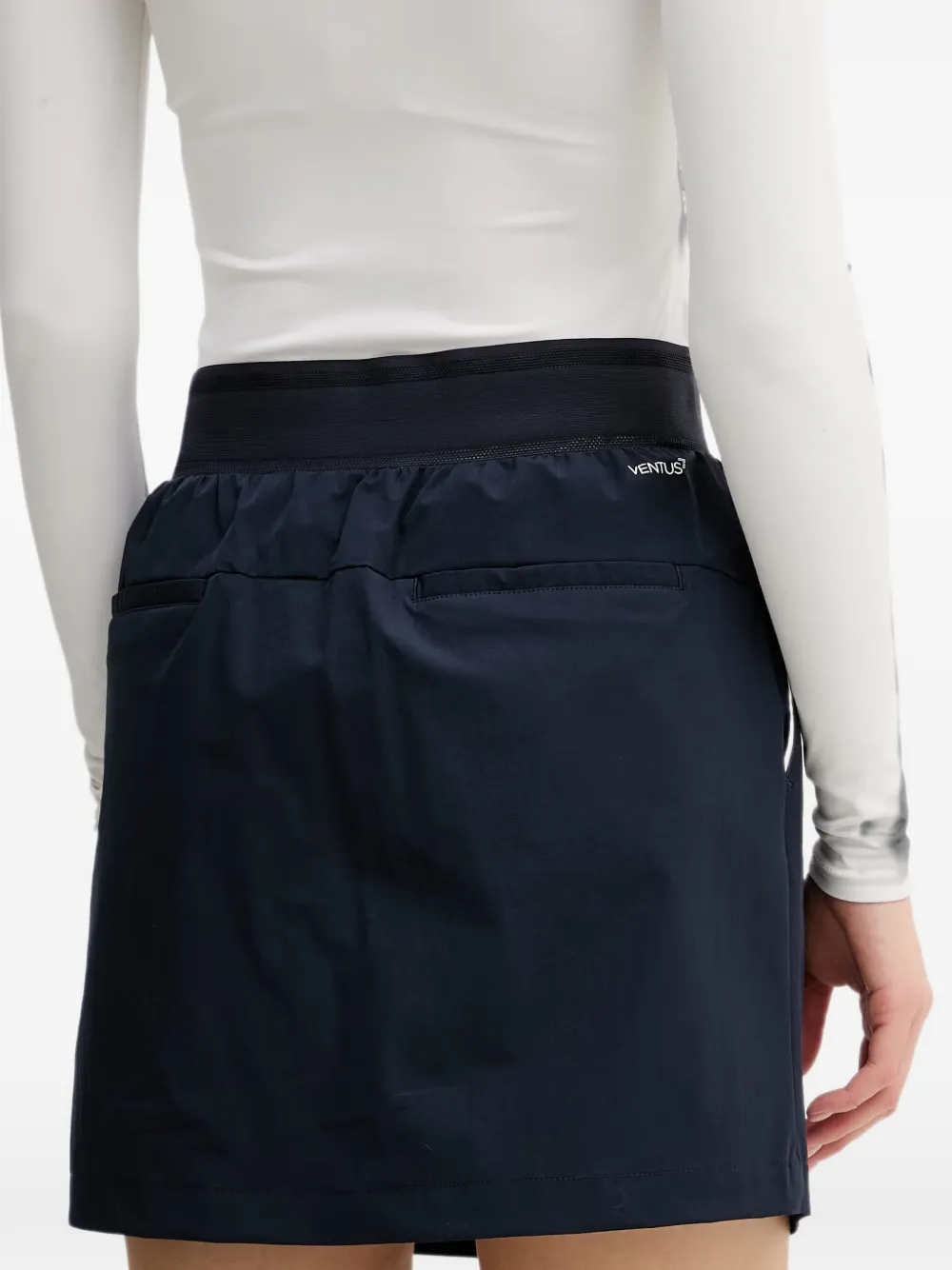 Ea7 Emporio Armani Active mini-rok met logoprint Blauw