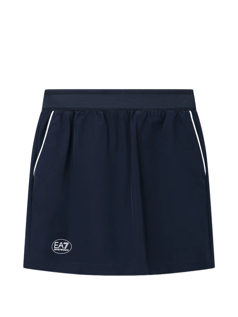 Ea7 Emporio Armani Active mini-rok met logoprint Blauw