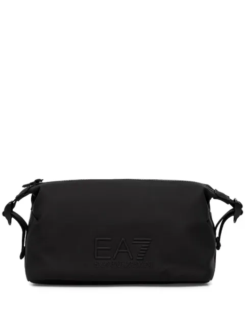 Ea7 Emporio Armani logo-embossed make-up bag