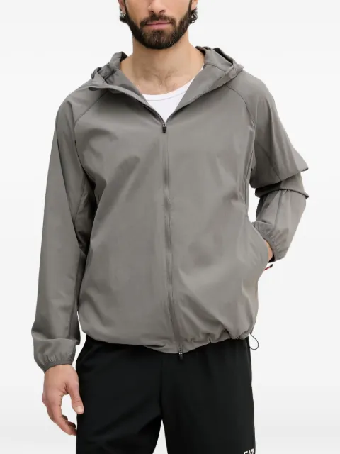 Ea7 Emporio Armani logo-patch hooded jacket