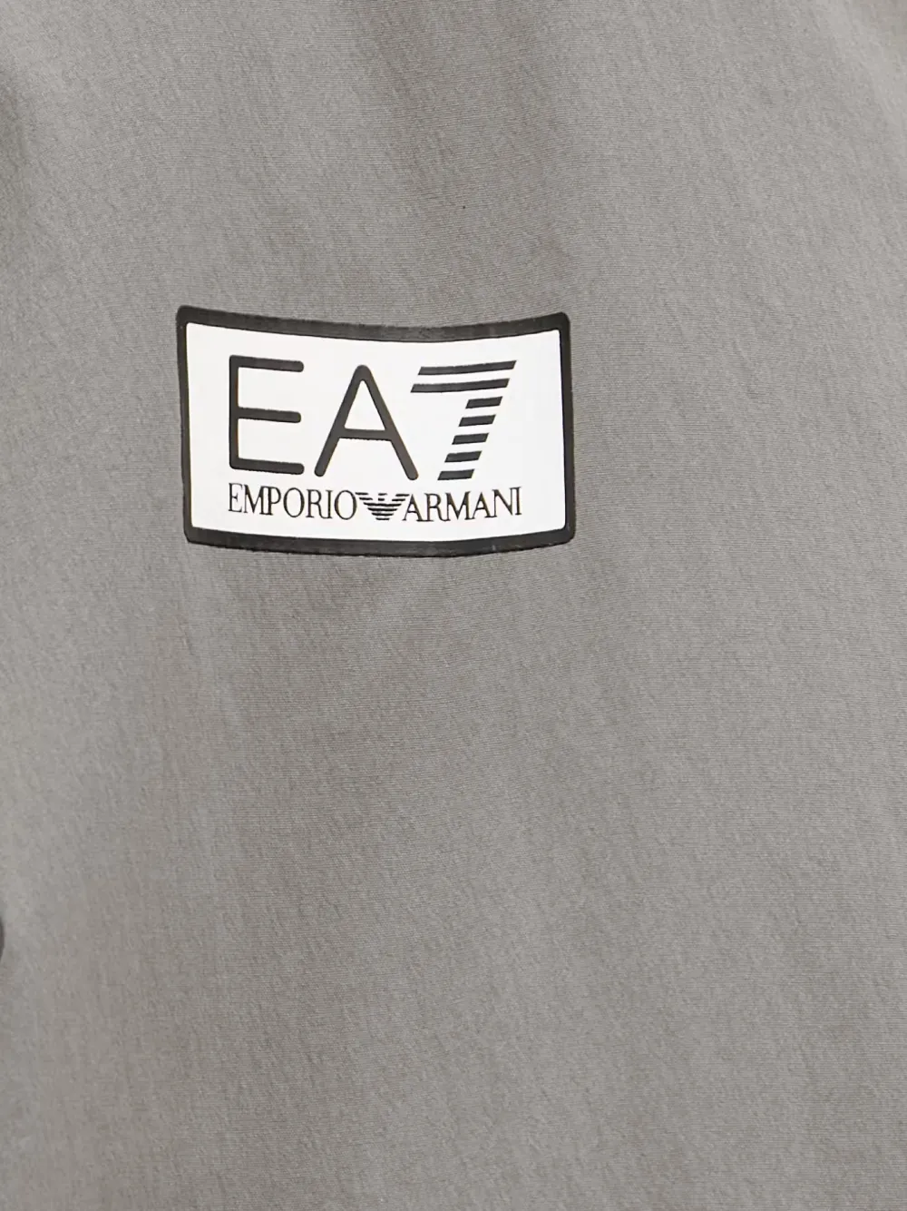 Ea7 Emporio Armani Jack met capuchon en logopatch Grijs