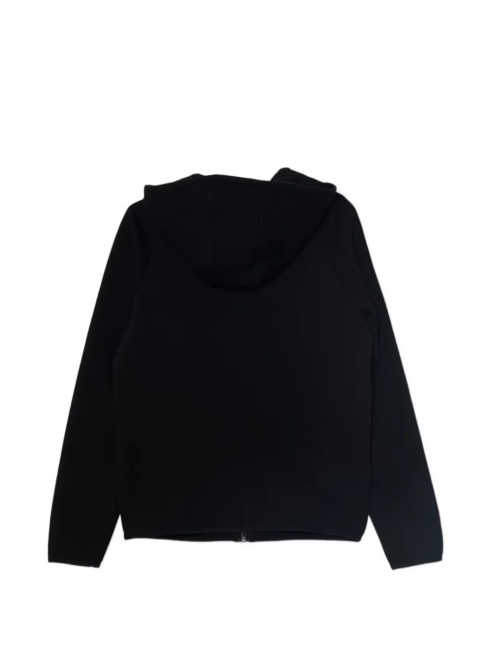 Emporio Armani Kids EA7 hoodie met logo-print en rits Zwart