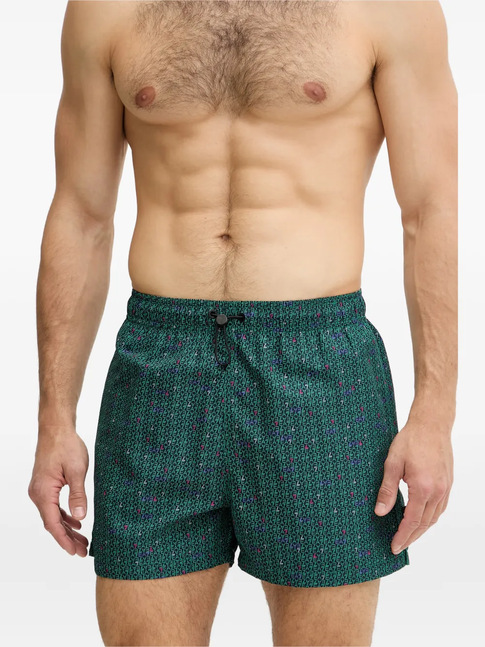 Ea7 Emporio Armani EA7 zwembroek met logoprint Groen