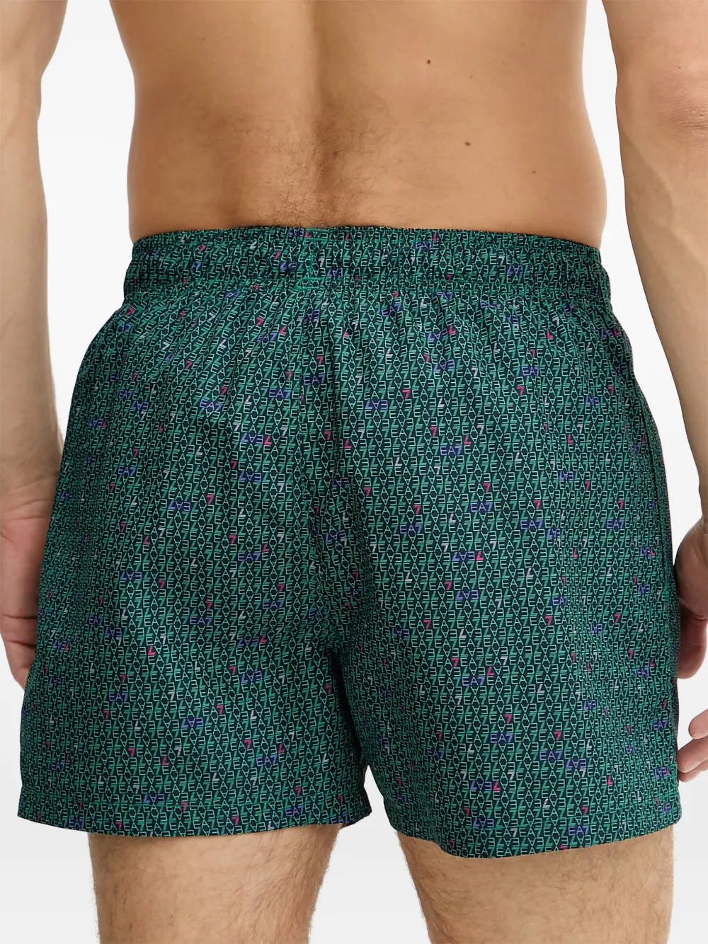 Ea7 Emporio Armani EA7 zwembroek met logoprint Groen