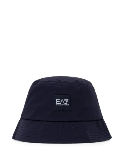 Ea7 Emporio Armani logo-patch bucket hat