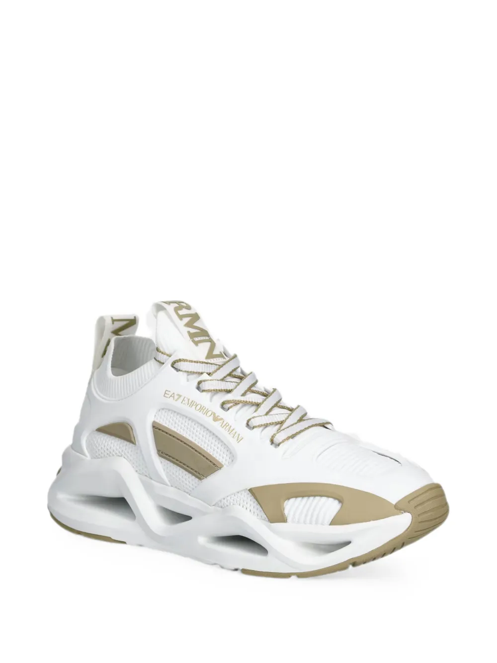 Ea7 Emporio Armani Sneakers met logoprint Wit