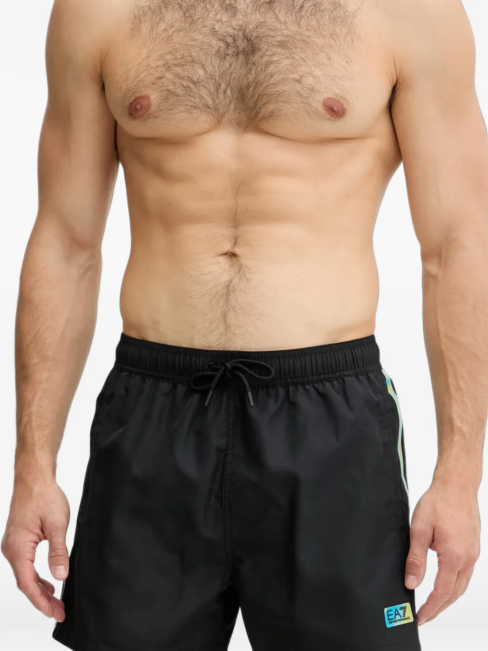Ea7 Emporio Armani Zwembroek met trekkoord Zwart