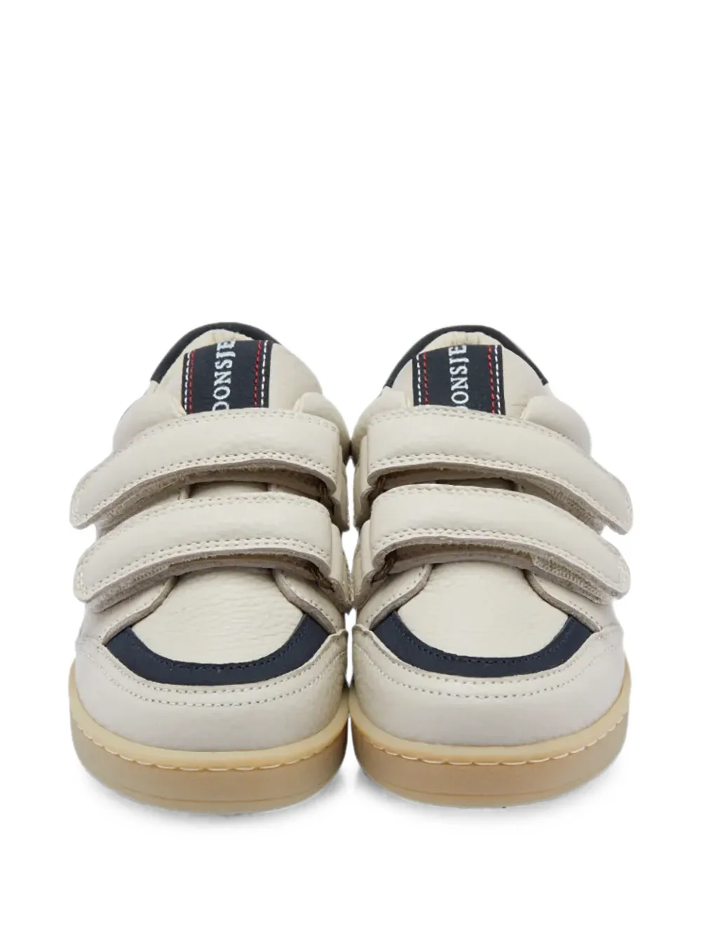 Donsje Ronan touch-strap baseball-stitch sneakers Beige