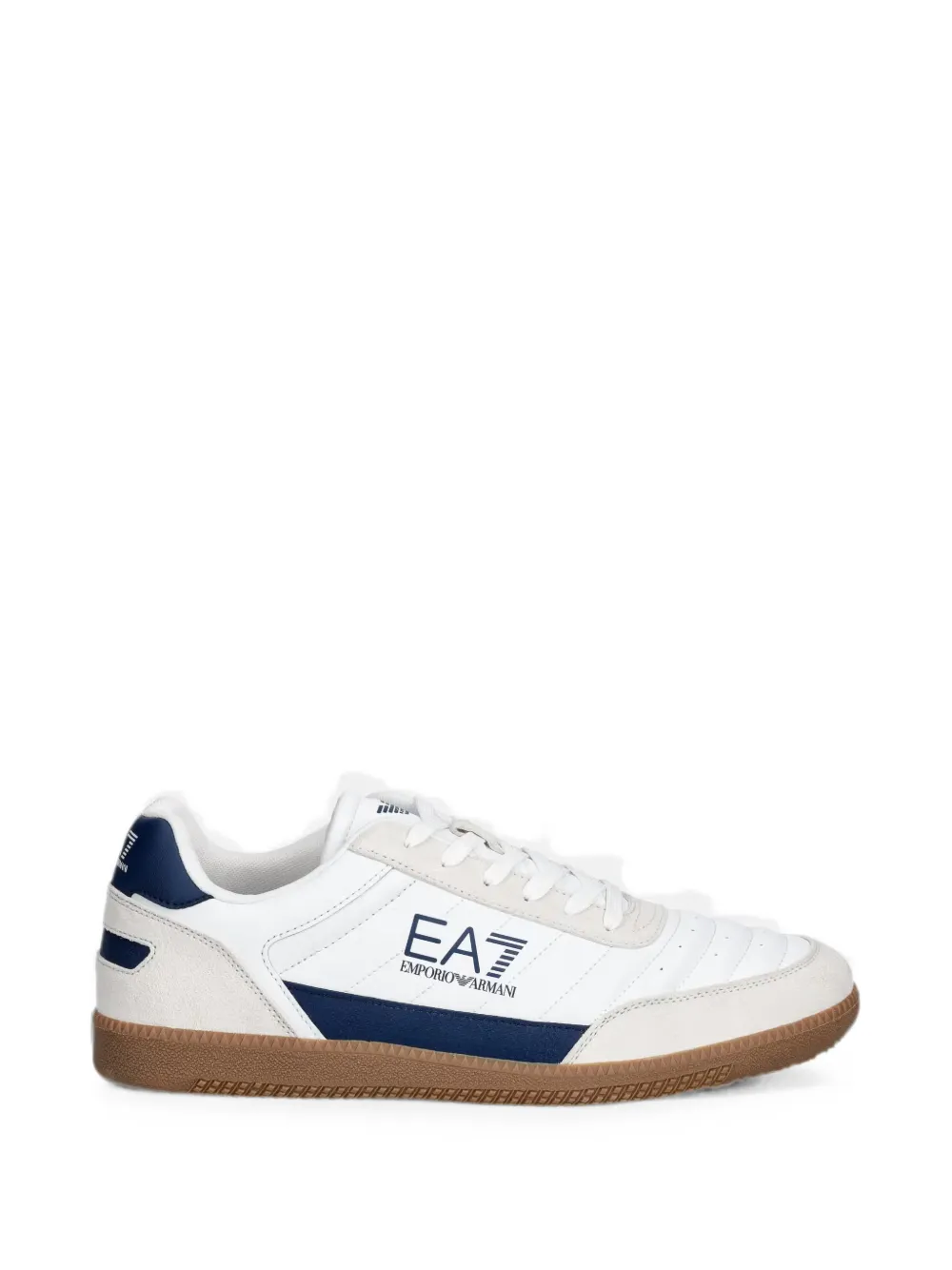 Ea7 Emporio Armani logo-print sneakers - Bianco