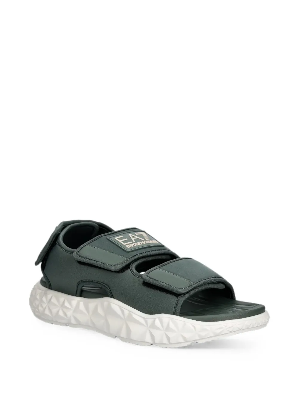 Ea7 Emporio Armani Sandalen met klittenband Groen