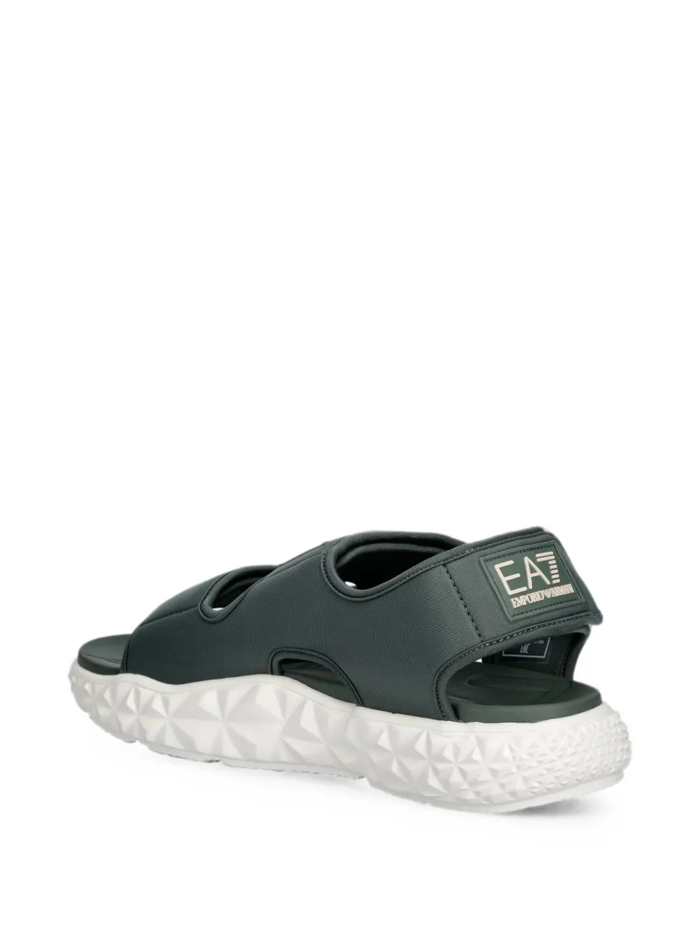 Ea7 Emporio Armani Sandalen met klittenband Groen