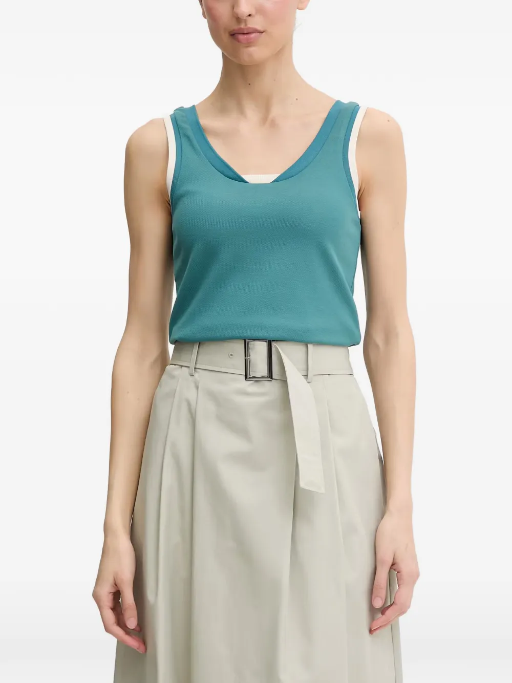 Ea7 Emporio Armani layered-effect top - Blu