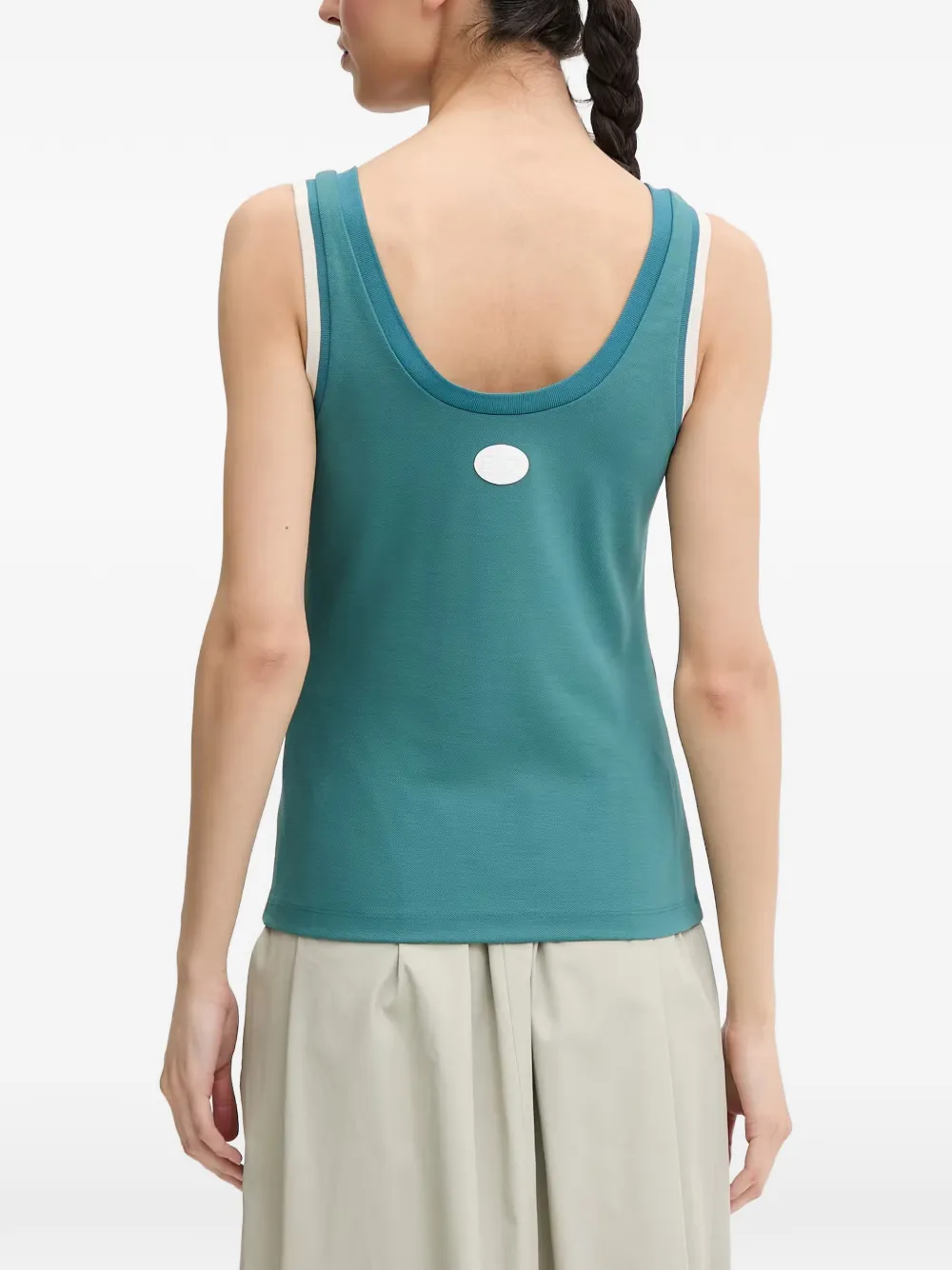 Ea7 Emporio Armani Gelaagde top Blauw