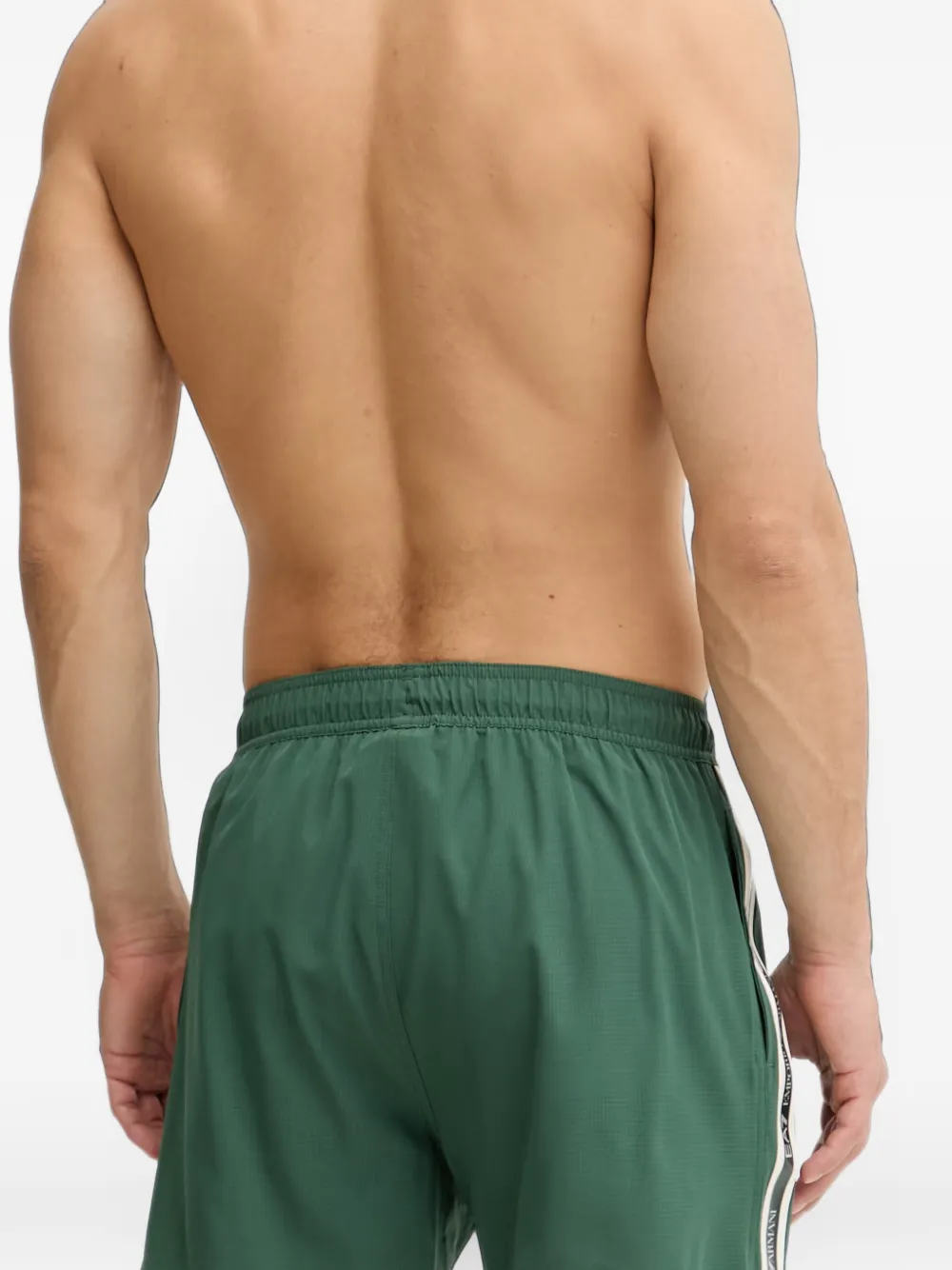 Ea7 Emporio Armani Zwembroek met logoband Groen