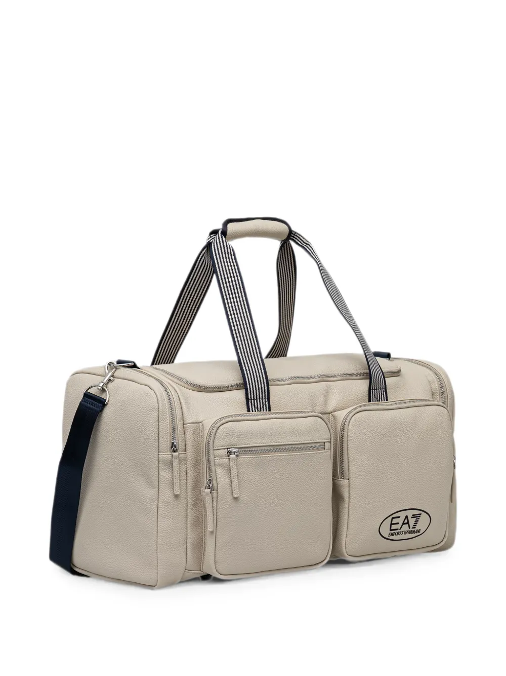 Ea7 Emporio Armani Duffeltas met logo Beige