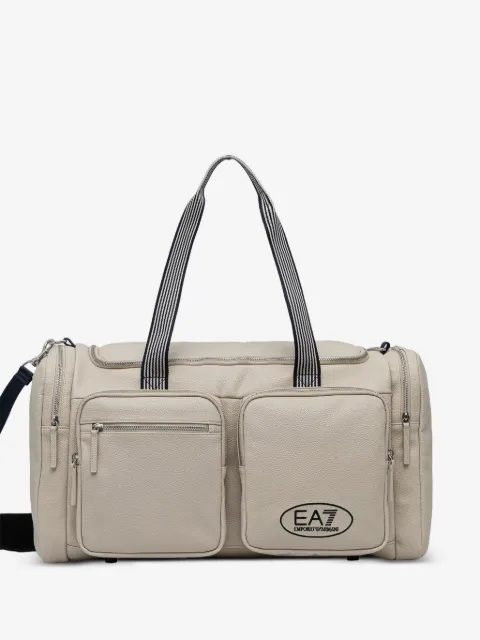Ea7 Emporio Armani bolsa duffle con sello del logo