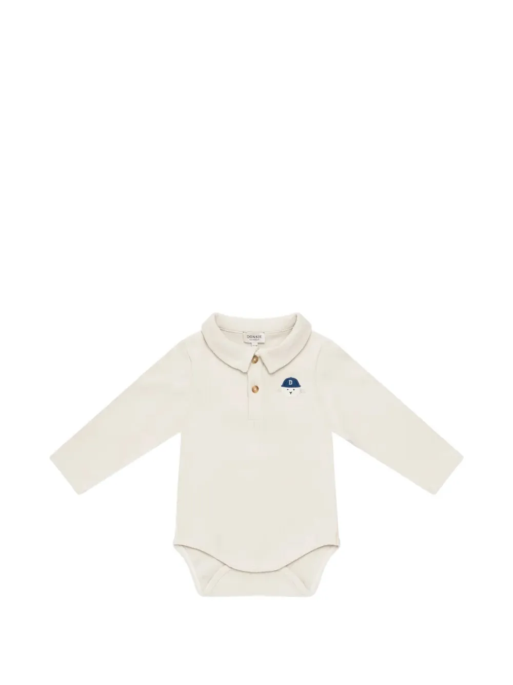 Donsje body à broderies Paulo manches longues - Blanc Donsje body à broderies Paulo manches longues - Blanc