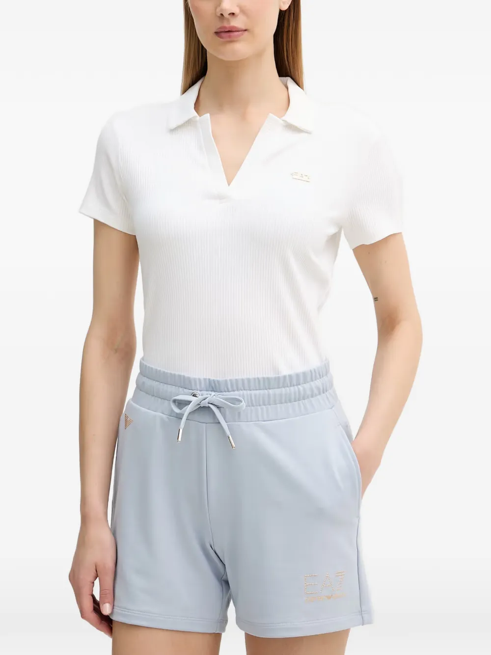 Ea7 Emporio Armani polo-collar T-shirt - Bianco