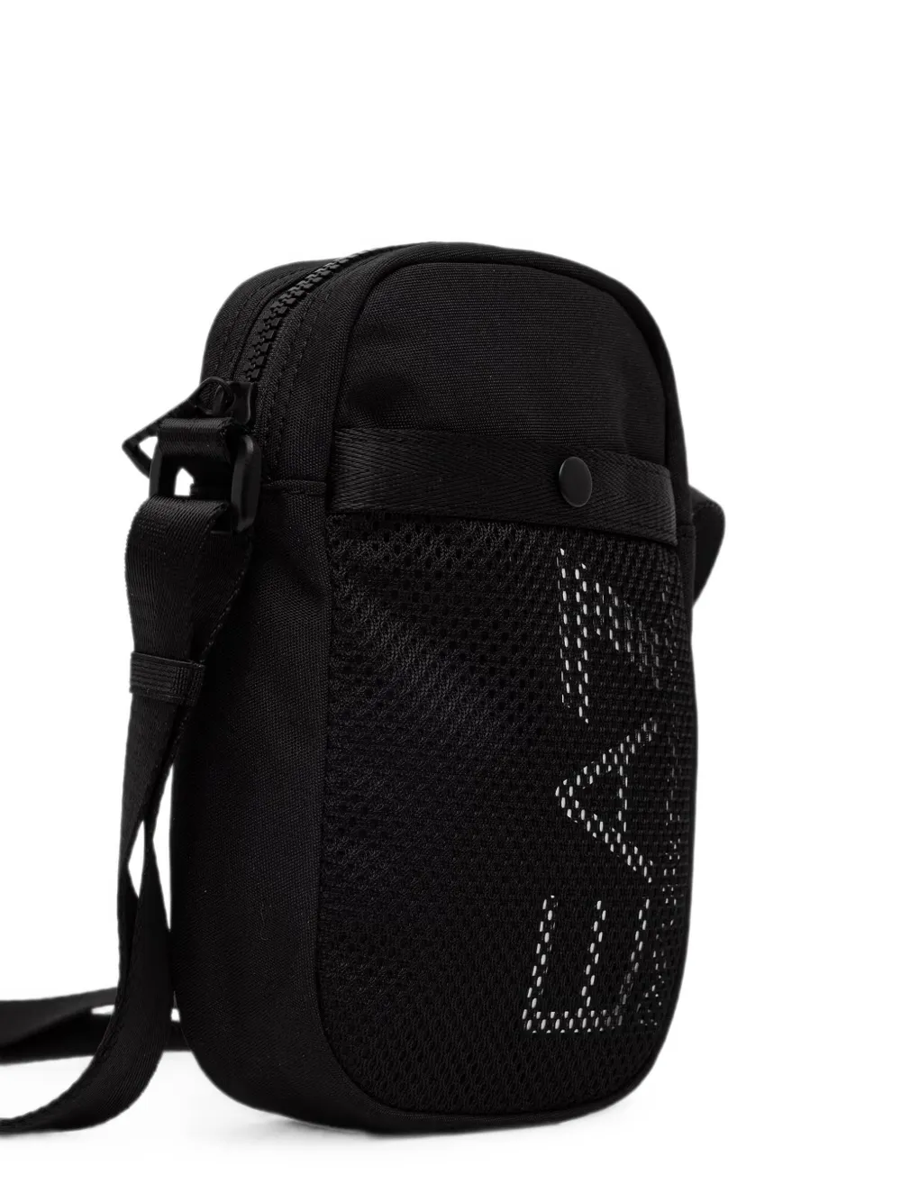 Ea7 Emporio Armani Heuptas met mesh vlak en logo-print Zwart
