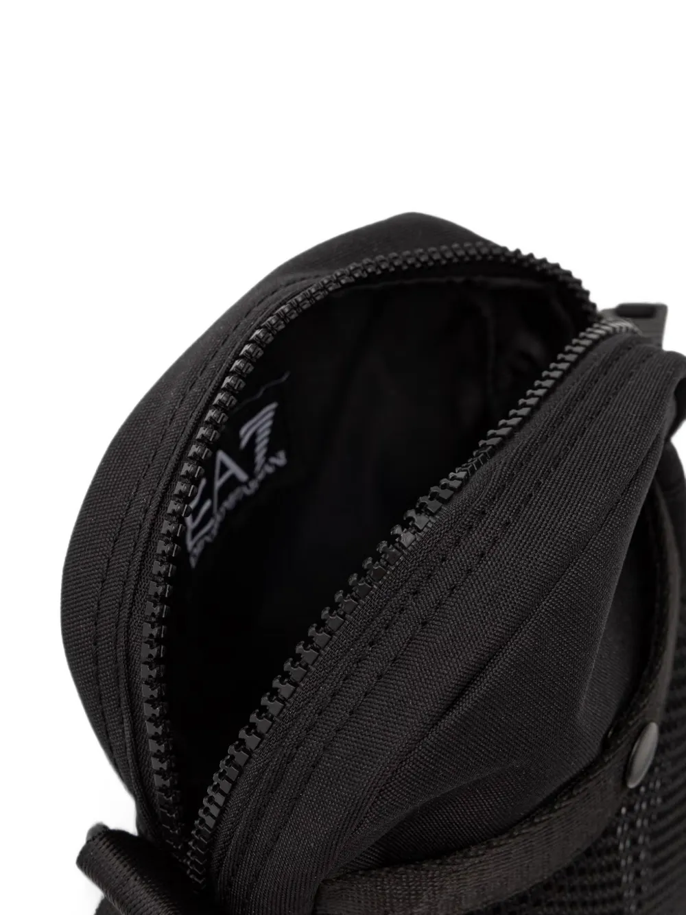 Ea7 Emporio Armani Heuptas met mesh vlak en logo-print Zwart
