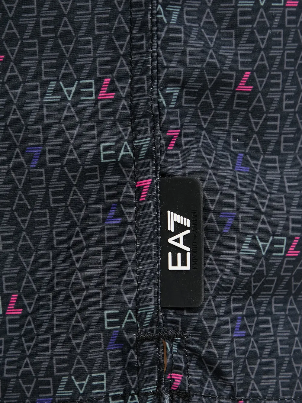 Ea7 Emporio Armani Zwembroek met logoprint en trekkoord Grijs