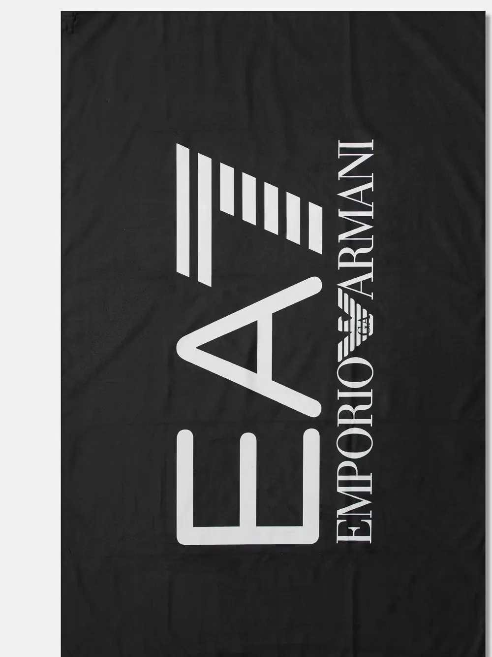 Ea7 Emporio Armani EA7 strandlaken met logo Zwart