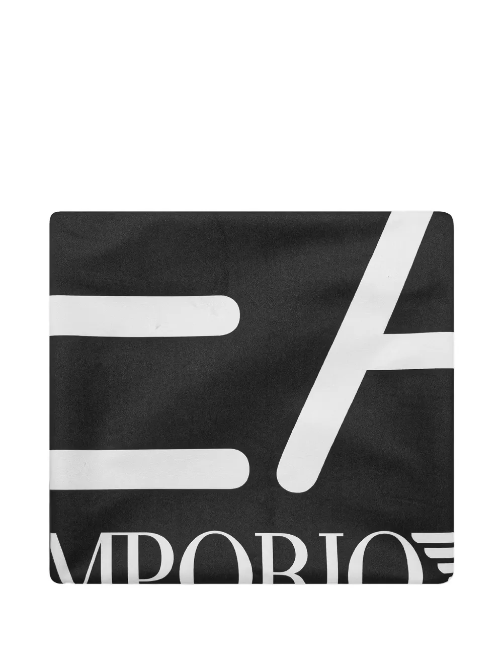 Ea7 Emporio Armani EA7 logo beach towel - Black