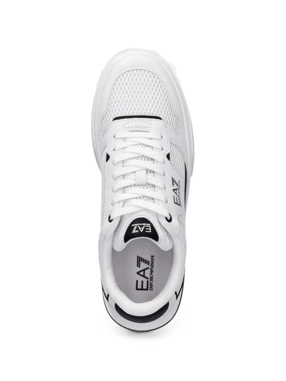 Ea7 Emporio Armani Premium Court logo-print sneakers Wit