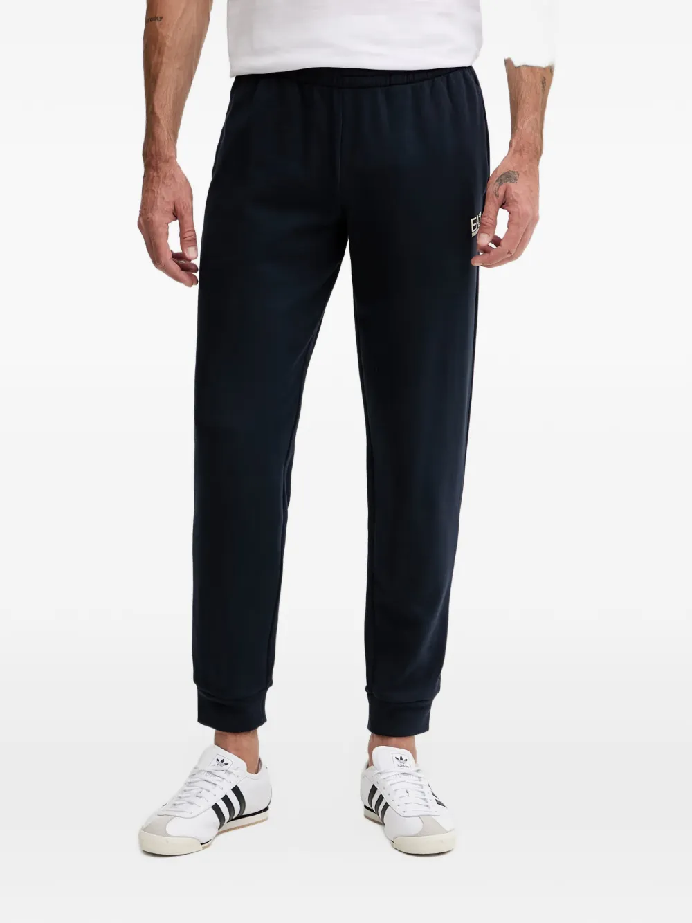 Ea7 Emporio Armani logo-print zip-up tracksuit Blauw