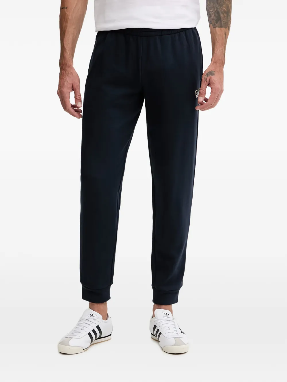 Ea7 Emporio Armani logo-print zip-up tracksuit - Blu