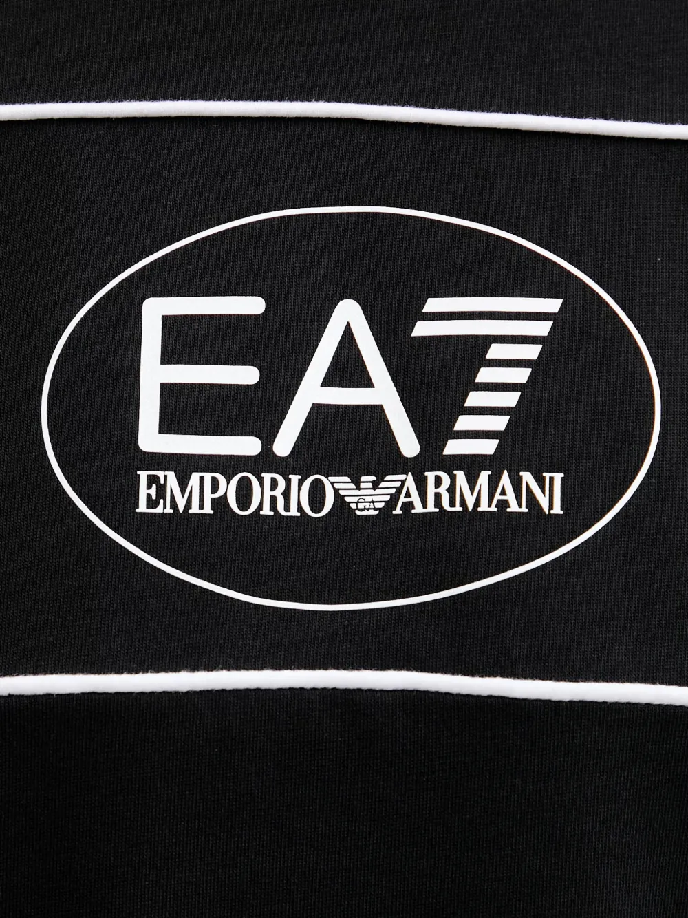 Ea7 Emporio Armani T-shirt met logoprint Zwart