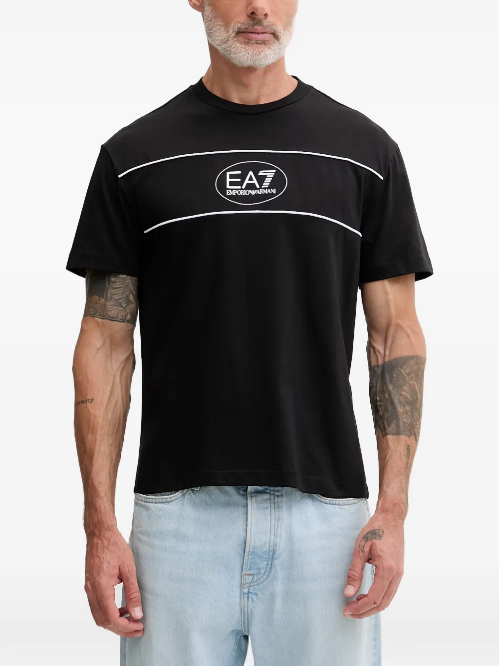 Ea7 Emporio Armani logo-print T-shirt - Nero